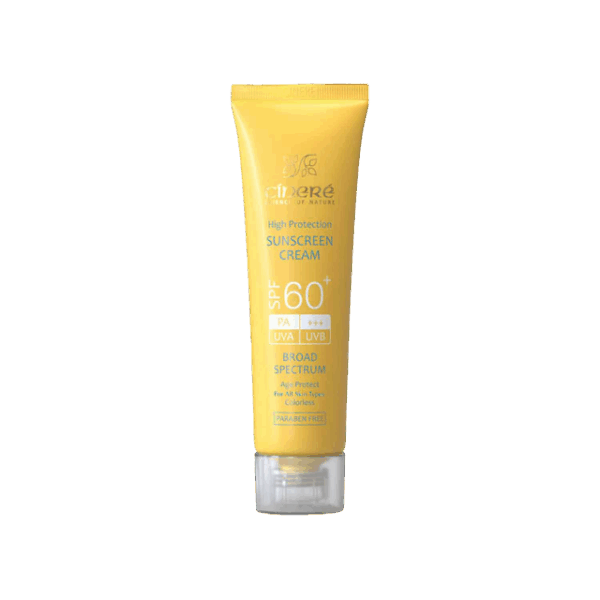 کرم ضد آفتاب سینره SPF 60 مناسب انواع پوست حجم 50 میلی لیتر - بی رنگ