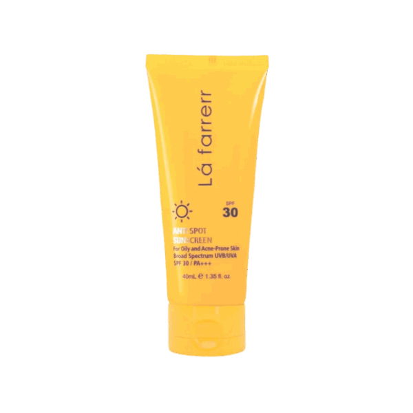 کرم ضد آفتاب و ضد لک فاقد چربی SPF30 لافارر مناسب پوست چرب و مستعد آکنه حجم 40 میلی لیتر - بی رنگ