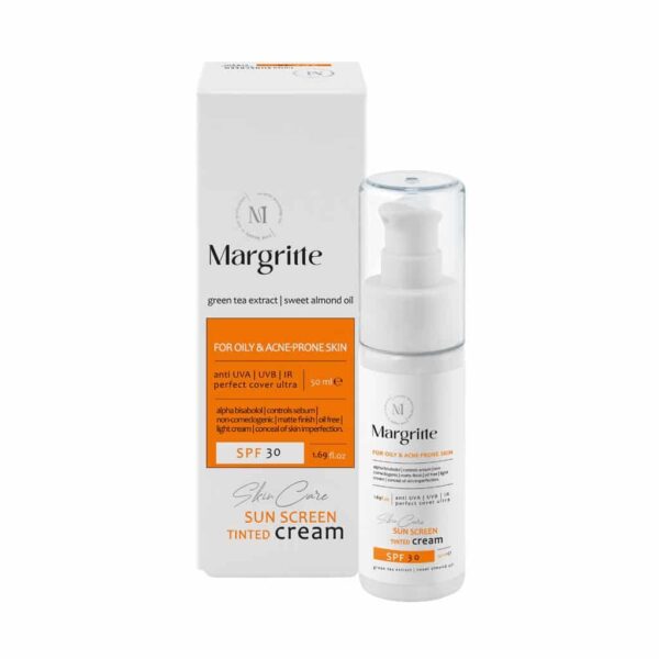 کرم ضد آفتاب پوست چرب و مستعد آکنه SPF30 مارگریت 50 میلی لیتر